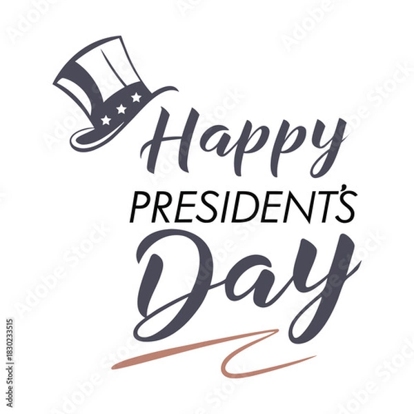 Obraz Happy Presidents Day Vector Design Patriotic USA Holiday Illustration