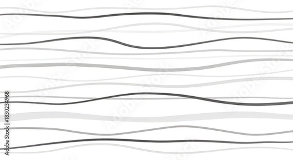 Obraz Abstract wave lines in shades of gray create a minimalist and modern background