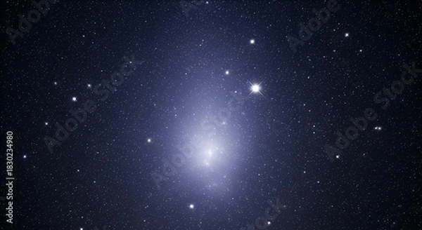 Obraz Astral canvas: Glimpse into the breathtaking beauty of a star-studded galaxy