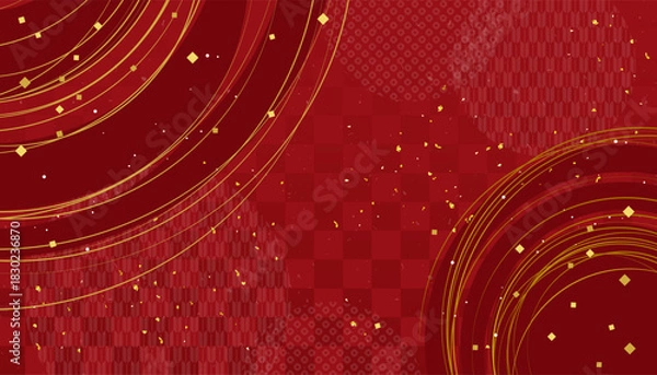 Obraz 金箔の舞う背景素材