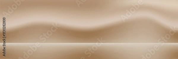 Obraz Vector orange line background curve element with white space for text and message design, overlapping layers, vector