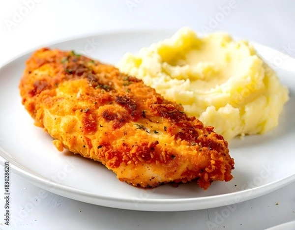 Fototapeta scrambled eggs on toast