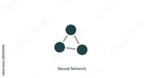Obraz Visual Representation of a Neural Network Conceptual Illustration with Interconnected Nodes