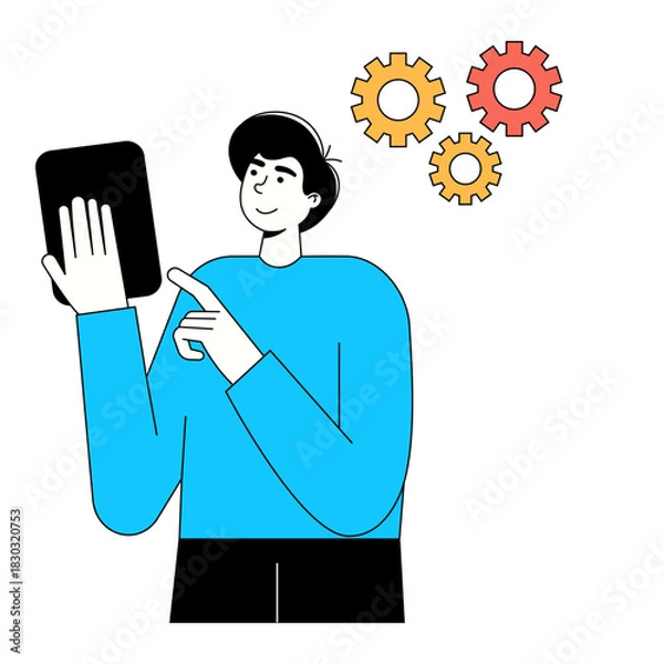 Obraz Digital Business Concept Illustration