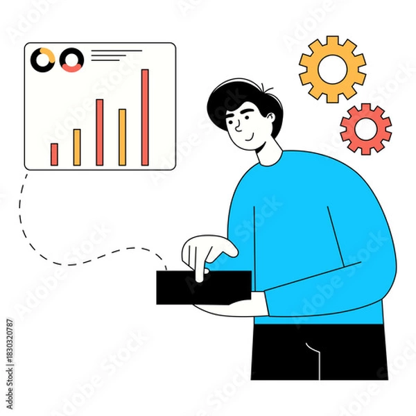 Obraz Digital Business Concept Illustration