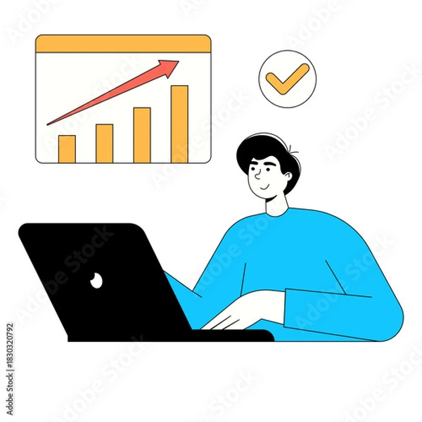 Obraz Digital Business Concept Illustration