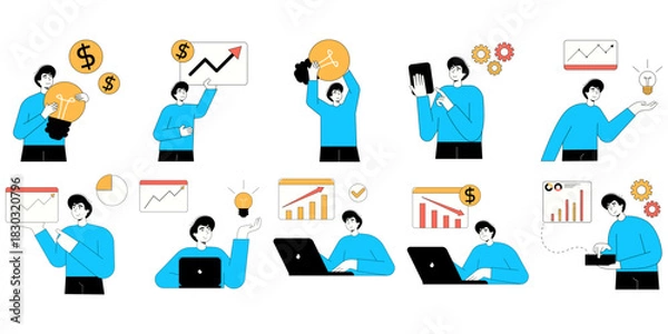 Obraz Digital Business Concept Illustration