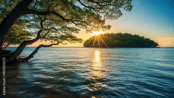 Obraz sunset over the sea