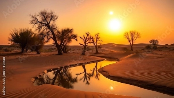 Obraz sunset on the beach