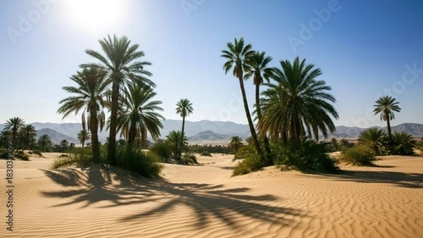Obraz palm trees on the beach