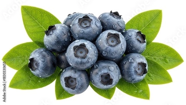 Obraz blueberries isolated on white