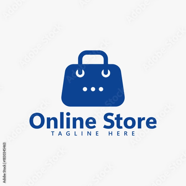 Fototapeta Online store logo vector templates for e-commerce, web, and