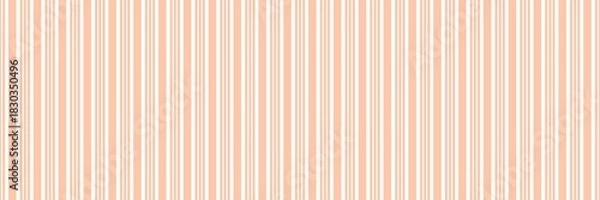 Fototapeta Soft peach and white vertical stripes seamless pattern. A creamy, warm, and comforting background perfect for beauty and skincare packaging, subtle branding, spring themes, and gentle invitations.