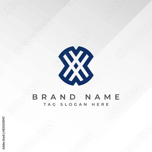 Obraz Abstract Monogram Logo Design Professional Branding