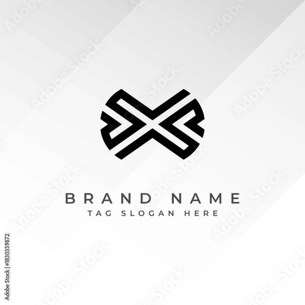 Obraz Abstract Monogram Logo Design Professional Branding