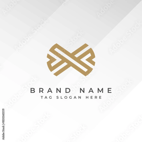 Obraz Abstract Monogram Logo Design Professional Branding