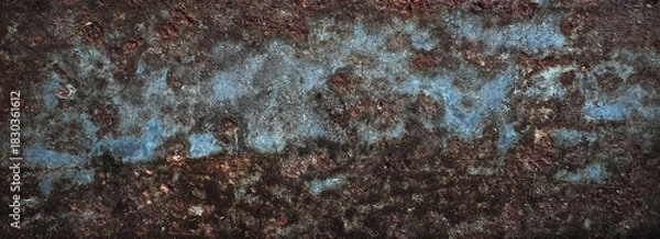 Obraz Rust metal texture background with copy space