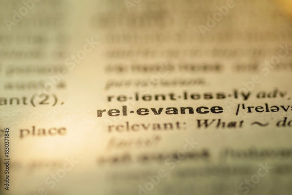 Obraz relevance word dict