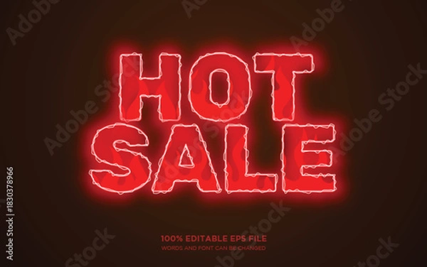 Obraz Hot Sale editable text style effect	