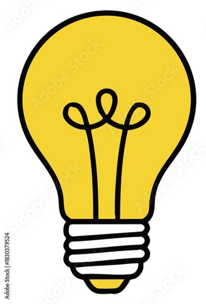 Fototapeta light bulb vector