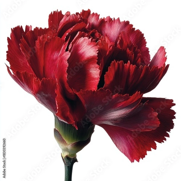 Fototapeta Closeup Deep Red Carnation