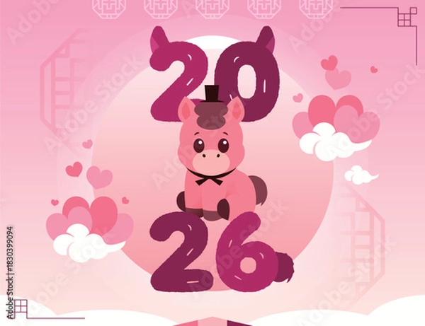 Obraz 2026년 병오년 붉은 말 배너 10
