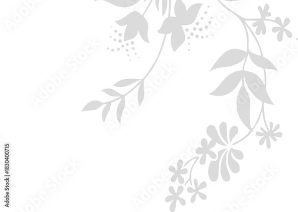 Fototapeta Minimalist Transparent Leaf Shadow Overlay Natural Vector for Creating Sophisticated, Nature-Inspired Mockup Effects