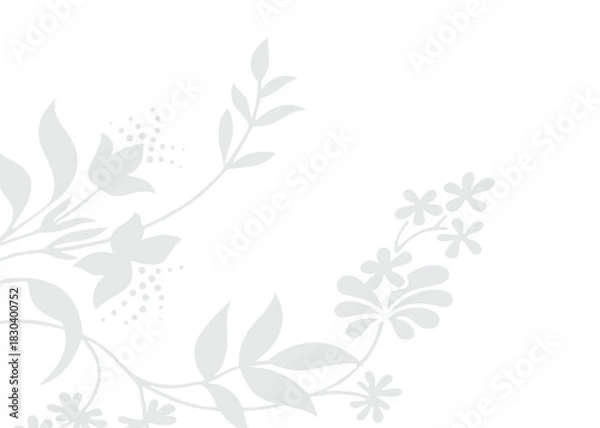 Fototapeta Minimalist Transparent Leaf Shadow Overlay Vector Natural for Creating Sophisticated, Nature-Inspired Mockup Effects