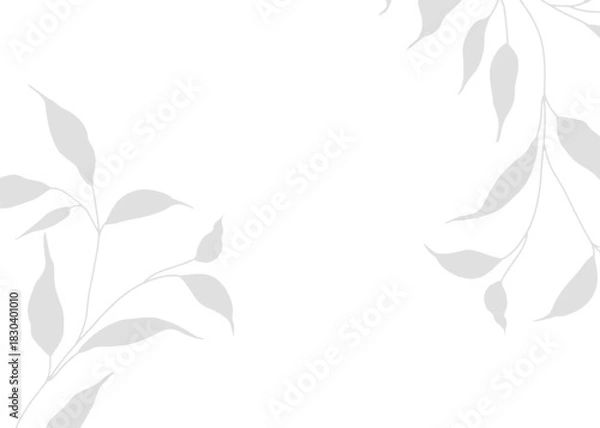 Fototapeta Elegant Vector Natural Leaf Shadow Overlay with Transparent PNG Texture for Enhancing Mockups with Natural Graphic Design