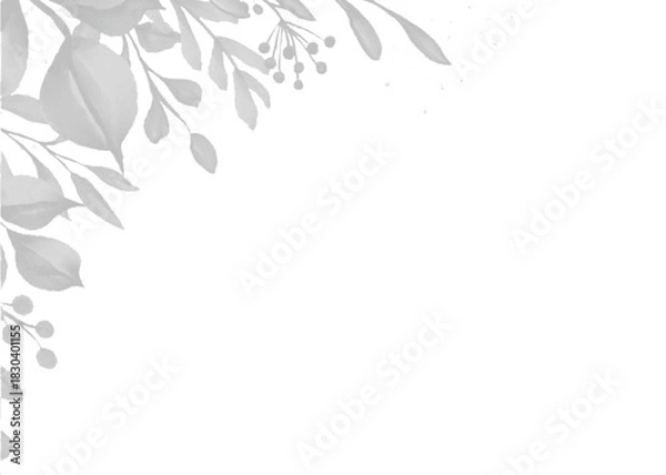Fototapeta Elegant Vector Leaf Shadow Overlay Natural Transparent PNG Texture for Enhancing Mockups with Natural Graphic Design