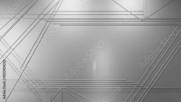 Obraz Abstract geometric shapes on a metallic background.