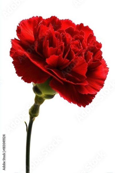 Fototapeta Single Red Carnation Close Up