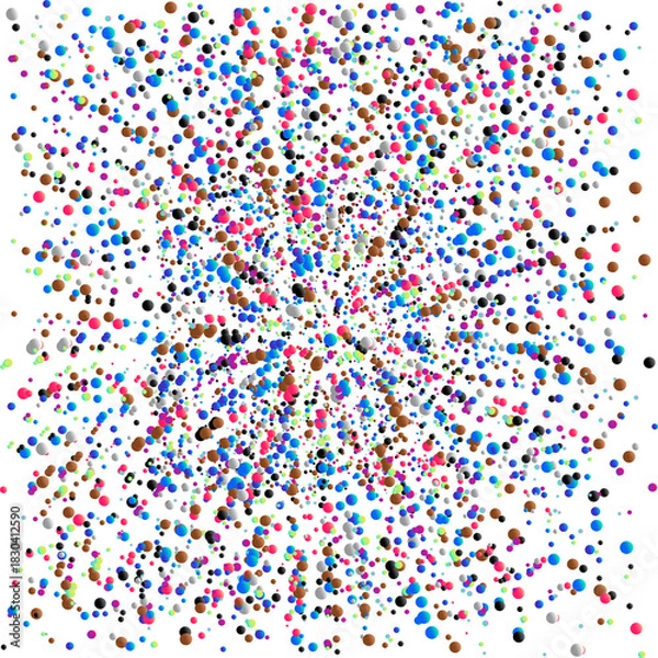 Obraz Bubbles Design Art Round colorful