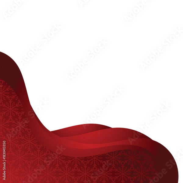 Obraz Christmas Wavy Corner