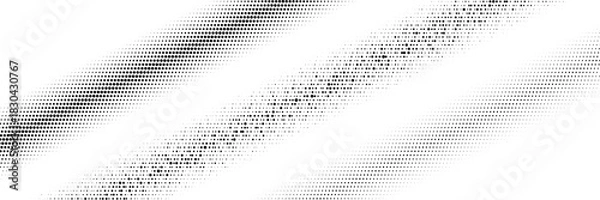 Fototapeta Halftone lines Set. Vector Stripe Collection. Halftone Circle Dots Gradient.