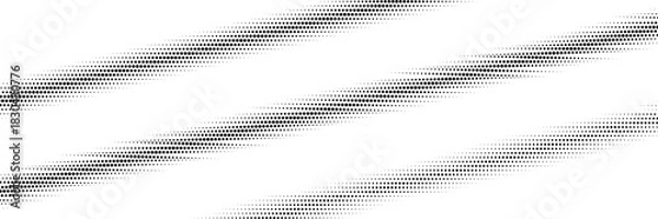 Fototapeta Halftone lines Set. Vector Stripe Collection. Halftone Circle Dots Gradient.