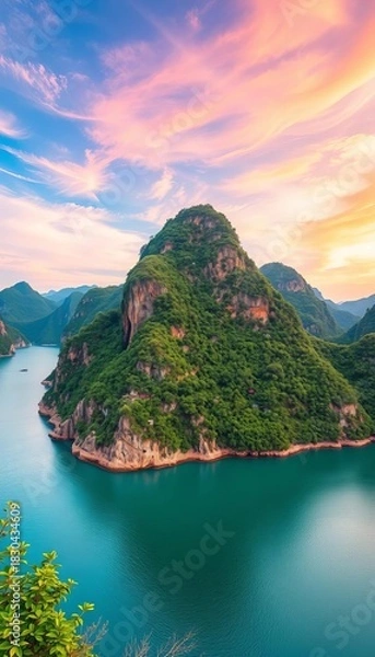 Obraz The iconic Hai Van Pass, a natural barrier and weather watershed in Vietnam,  route,  north