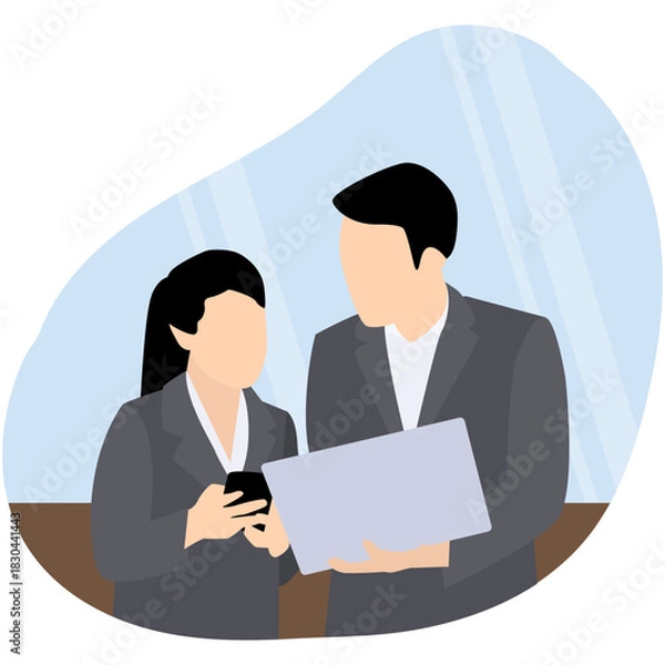 Obraz Business Partner Illustration