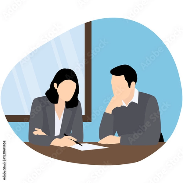 Obraz Business Partner Illustration