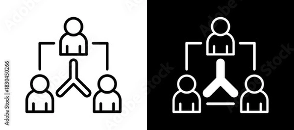 Obraz Coordinating whiteblack icon