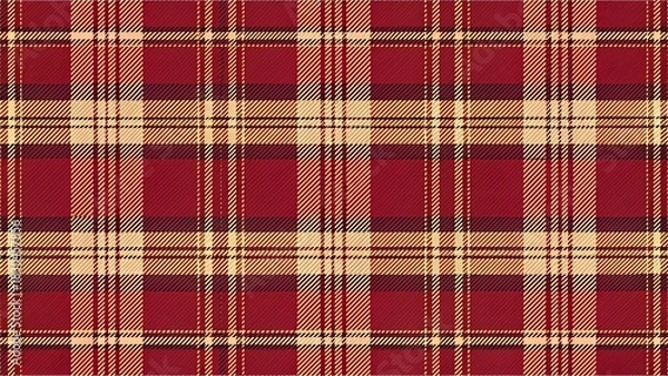 Obraz Cozy Cranberry Woolen Tartan Seamless Design