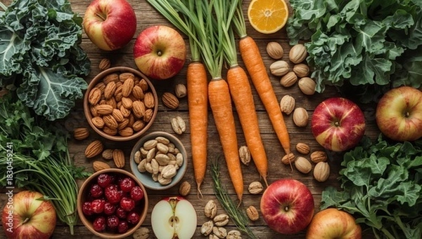 Fototapeta fresh vegetables on the market