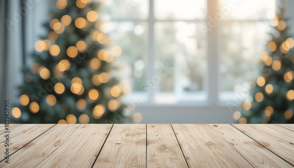 Fototapeta empty room with wooden floor