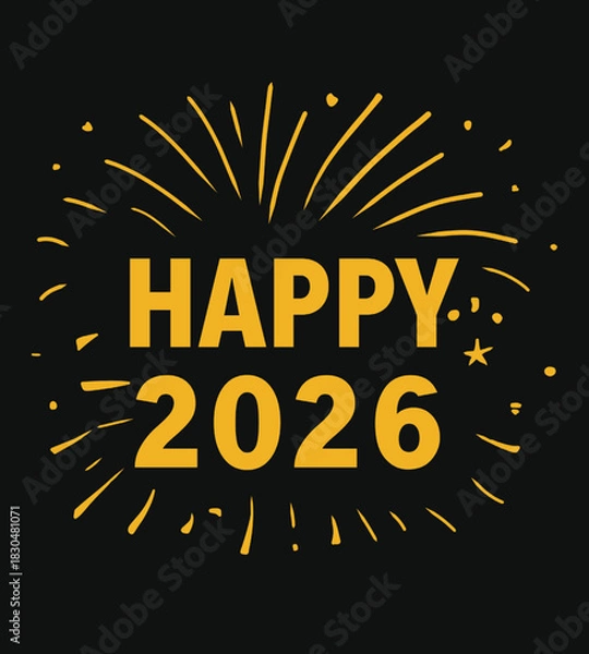 Obraz Happy new year 2026 promotion