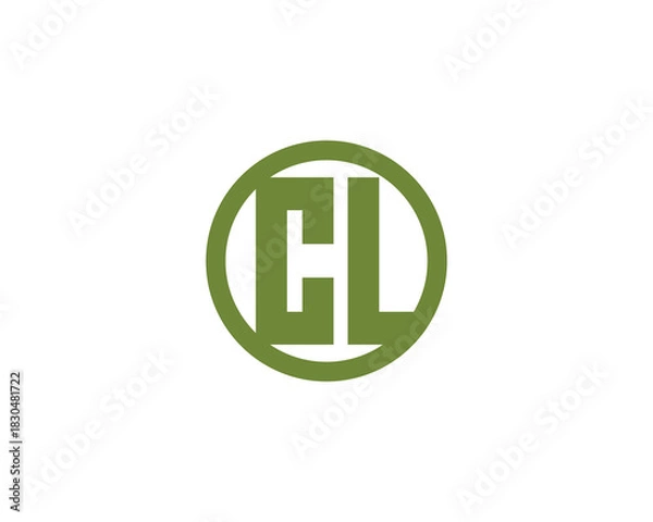 Obraz CL Logo design. CL