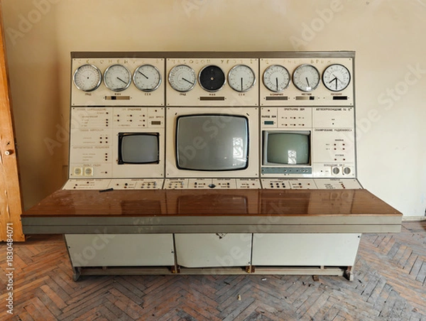 Fototapeta Orgov, Armenia - a piece of URSS lost in the Armenian Highlands, the ROT-54 is an optical observatory was built in the '70s and used until the fall of Soviet Union 
