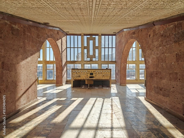 Fototapeta Orgov, Armenia - a piece of URSS lost in the Armenian Highlands, the ROT-54 is an optical observatory was built in the '70s and used until the fall of Soviet Union 
