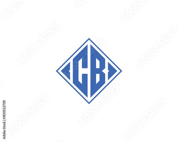 Fototapeta CB logo design. CB