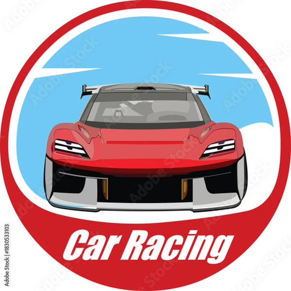 Obraz Racing Car Logo.eps