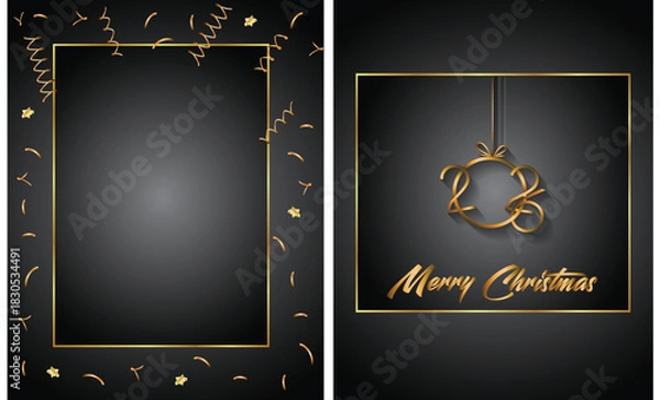 Obraz 2026 Merry Christmas background for your seasonal invitations, festival posters, greetings cards.